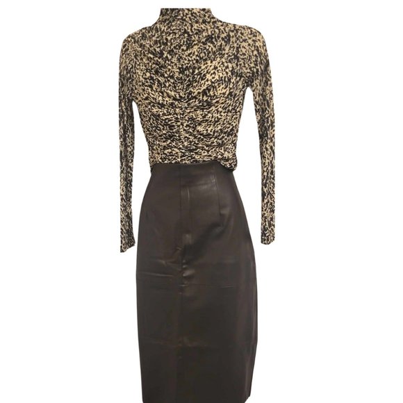 Dynamite Faux Leather Sexy  Pencil Skirt - Picture 1 of 7